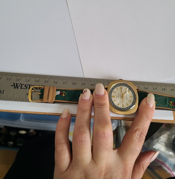 Vintage Men's Wittnauer Longines Luxury Geneve Automatic Gold Square Bezel Watch - Picture 13 of 13